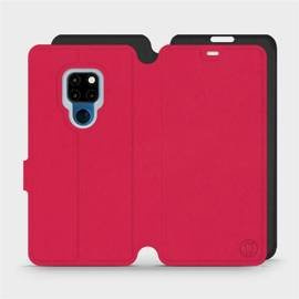 Etui Soft Touch do Huawei Mate 20 - wzór Żywa czerwień z czernią