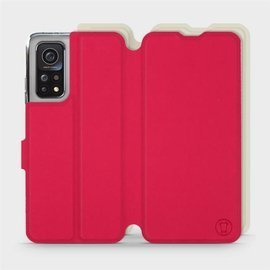 Etui Soft Touch do Xiaomi Mi 10T - wzór Żywa czerwień z platyną
