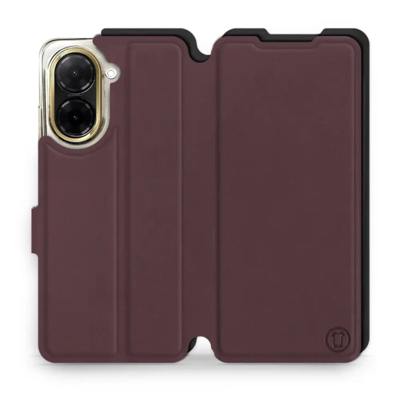 Etui Soft Touch do Xiaomi Redmi A5 - wzór Matowy burgund z czernią