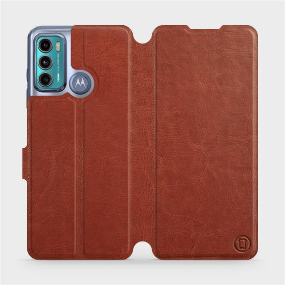 Etui do Motorola Moto G60 - wzór Brown&Orange