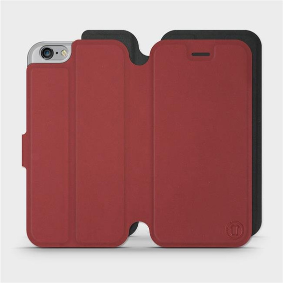 Etui Soft Touch do Apple iPhone 6s - wzór Zachodząca czerwień z czernią