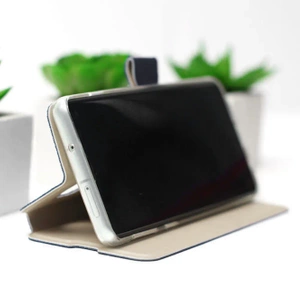 Etui Soft Touch do Motorola Moto G06 Power - wzór Głęboki granat z platyną