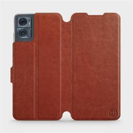 Etui do Motorola Moto E22i - wzór Brown&Gray