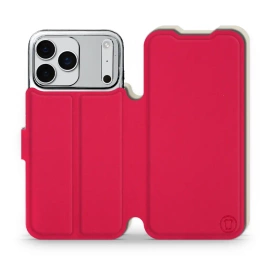 Etui Soft Touch do Apple iPhone 17 Pro Max - wzór Żywa czerwień z platyną
