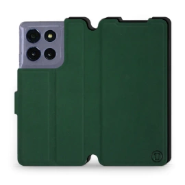 Etui Soft Touch do Motorola Moto G86 5G - wzór Miejska zieleń z czernią