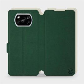 Etui Soft Touch do Xiaomi POCO X3 NFC - wzór Miejska zieleń z platyną