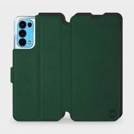 Etui Soft Touch do OPPO RENO 5 5G - wzór Miejska zieleń z czernią