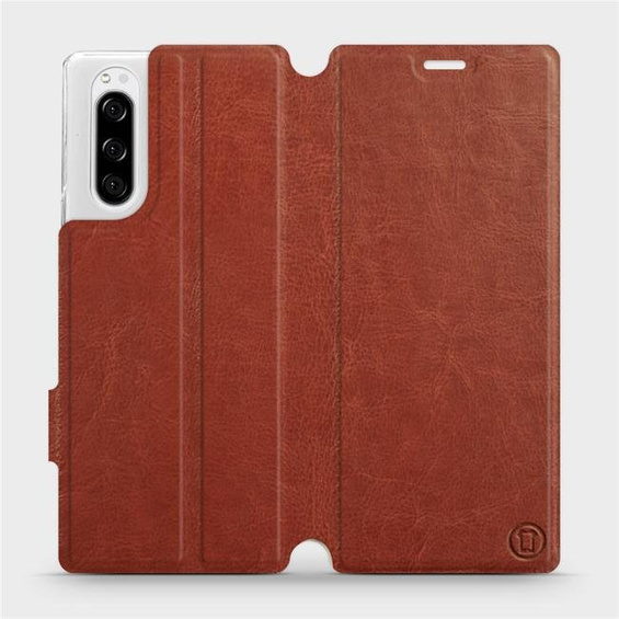Etui do Sony Xperia 5 - wzór Brown&Gray