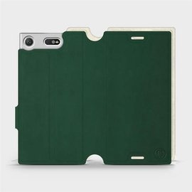 Etui Soft Touch do Sony Xperia XZ1 Compact - wzór Miejska zieleń z platyną