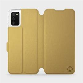 Etui do Samsung Galaxy A02S - wzór Gold&Gray