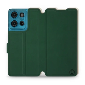 Etui Soft Touch do Motorola Moto G75 5G - wzór Miejska zieleń z platyną