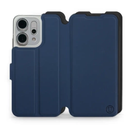 Etui Soft Touch do OPPO Reno 14 5G - wzór Głęboki granat z czernią