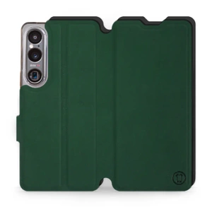 Etui Soft Touch do Sony Xperia 1 VI - wzór Miejska zieleń z czernią
