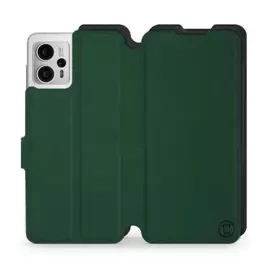 Etui Soft Touch do Motorola Moto G23 - wzór Miejska zieleń z czernią
