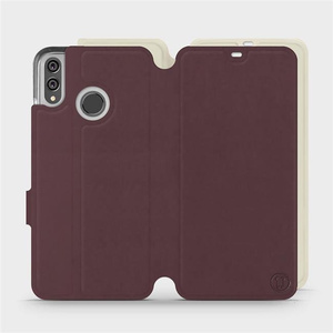 Etui Soft Touch do Huawei Honor 8X - wzór Matowy burgund z platyną