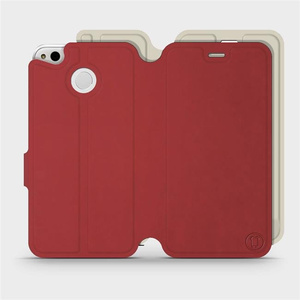 Etui Soft Touch do Xiaomi Redmi 4X - wzór Zachodząca czerwień z platyną