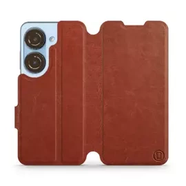 Etui do Asus Zenfone 10 - wzór Brown&Orange
