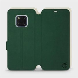 Etui Soft Touch do Huawei Mate 20 Pro - wzór Miejska zieleń z platyną