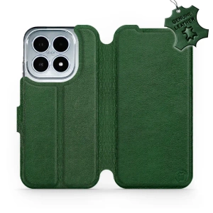 Etui ze skóry naturalnej do Xiaomi 17 - wzór Green Leather