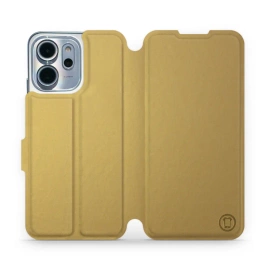 Etui do OPPO Reno 14 F 5G - wzór Gold&Gray