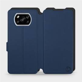 Etui Soft Touch do Xiaomi POCO X3 NFC - wzór Głęboki granat z czernią