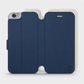Etui Soft Touch do Apple iPhone 6 - wzór Głęboki granat z platyną