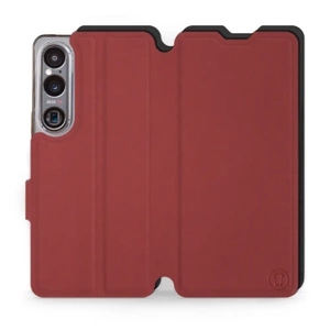 Etui Soft Touch do Sony Xperia 1 VI - wzór Zachodząca czerwień z czernią