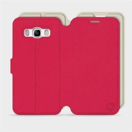 Etui Soft Touch do Samsung Galaxy J5 2016 - wzór Żywa czerwień z platyną