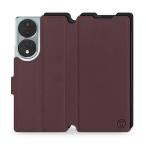 Etui Soft Touch do Huawei Honor 70 - wzór Matowy burgund z czernią