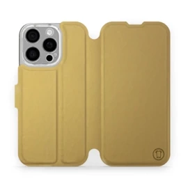 Etui do Apple iPhone 16 Pro - wzór Gold&Gray