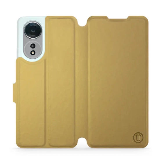 Etui do OPPO A58 - wzór Gold&Orange