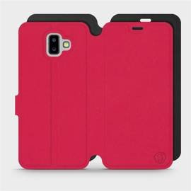 Etui Soft Touch do Samsung Galaxy J6 Plus 2018 - wzór Żywa czerwień z czernią
