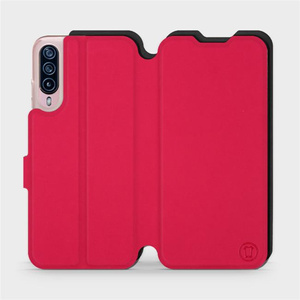 Etui Soft Touch do HTC Desire 22 Pro - wzór Żywa czerwień z czernią