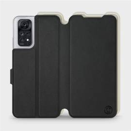 Etui Soft Touch do Xiaomi Redmi Note 11S - wzór Satynowa czerń z platyną