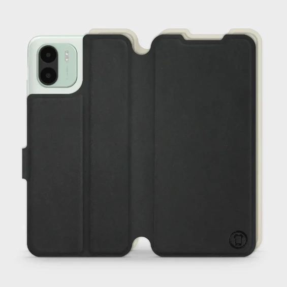 Etui Soft Touch do Xiaomi Redmi A2 - wzór Satynowa czerń z platyną