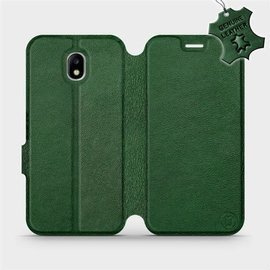 Etui ze skóry naturalnej do Samsung Galaxy J5 2017 - wzór Green Leather