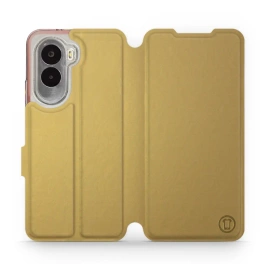 Etui do Xiaomi POCO M7 - wzór Gold&Orange