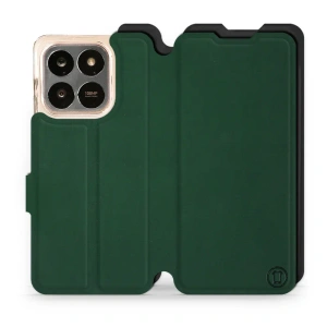 Etui Soft Touch do Huawei Honor 400 Smart - wzór Miejska zieleń z czernią