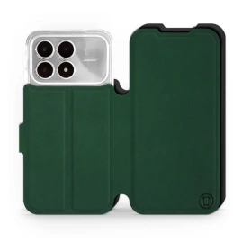 Etui Soft Touch do Xiaomi Poco F8 Pro - wzór Miejska zieleń z czernią