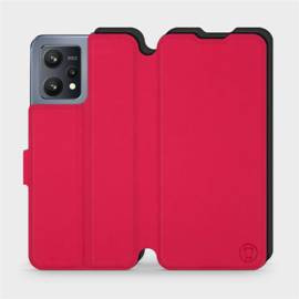 Etui Soft Touch do Realme 9 - wzór Żywa czerwień z czernią