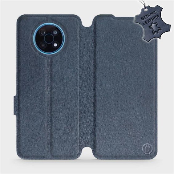 Etui ze skóry naturalnej do Nokia G50 5G - wzór Blue Leather
