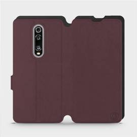 Etui Soft Touch do Xiaomi Mi 9T - wzór Matowy burgund z czernią