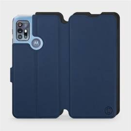 Etui Soft Touch do Motorola Moto G20 - wzór Głęboki granat z czernią