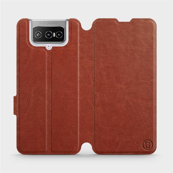Etui do Asus Zenfone 7 - wzór Brown&Orange