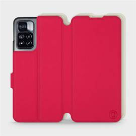 Etui Soft Touch do Xiaomi Redmi Note 11 Pro - wzór Żywa czerwień z platyną