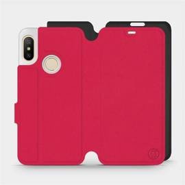 Etui Soft Touch do Xiaomi Mi A2 Lite - wzór Żywa czerwień z czernią