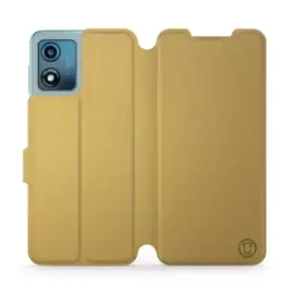 Etui do Motorola Moto E13 - wzór Gold&Orange