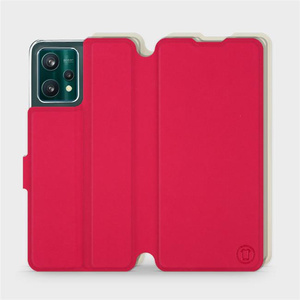 Etui Soft Touch do Realme 9 Pro - wzór Żywa czerwień z platyną