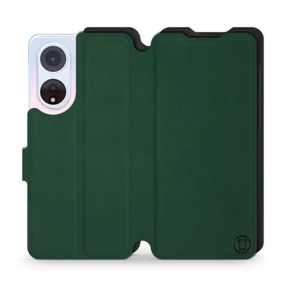 Etui Soft Touch do OPPO A98 5G - wzór Miejska zieleń z czernią