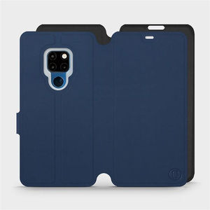 Etui Soft Touch do Huawei Mate 20 - wzór Głęboki granat z czernią